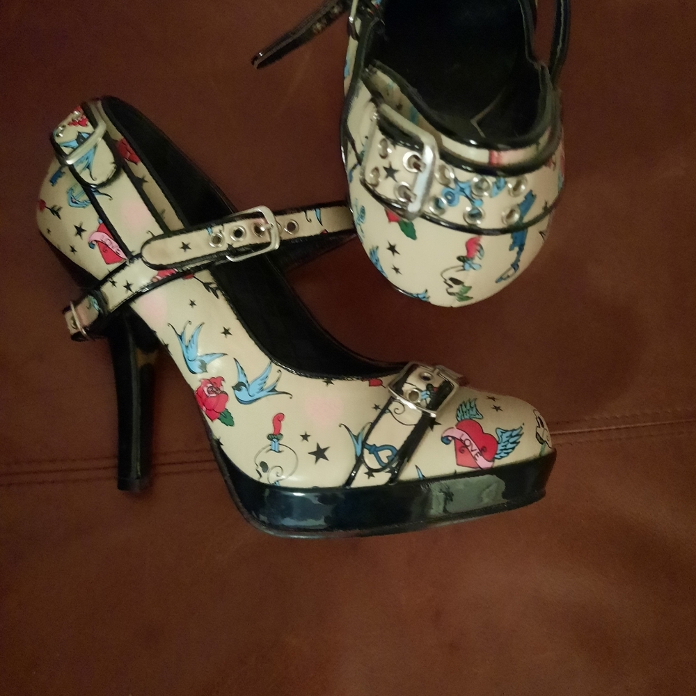 4inch platform heels